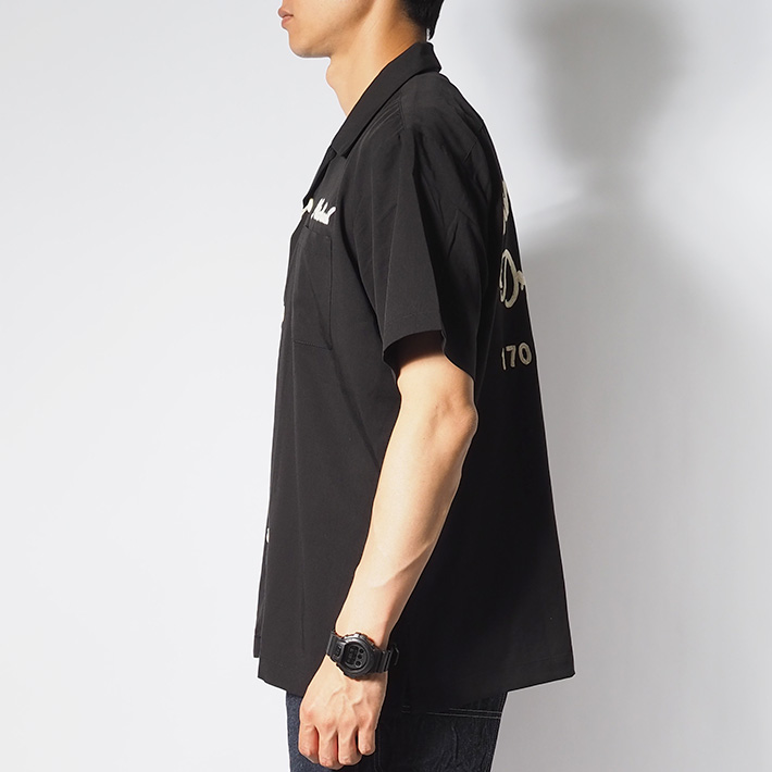 HOUSTON（ヒューストン） ボウリングシャツ 半袖シャツ レーヨン