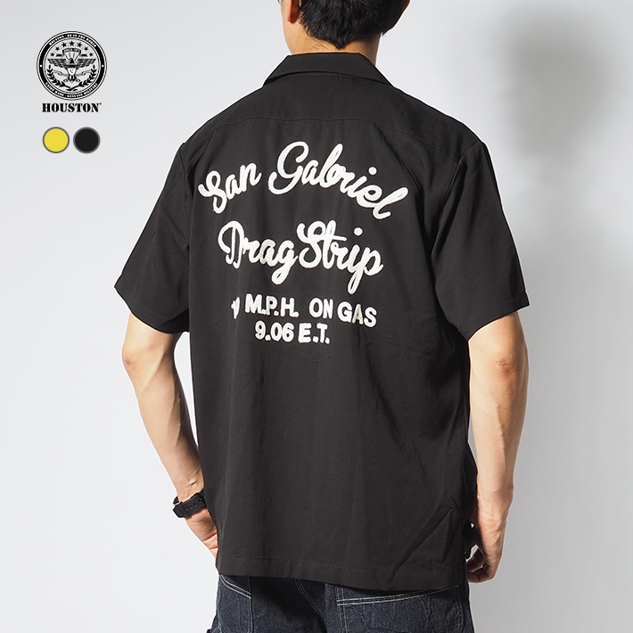 HOUSTON ヒューストン ボウリングシャツ 半袖シャツ レーヨン