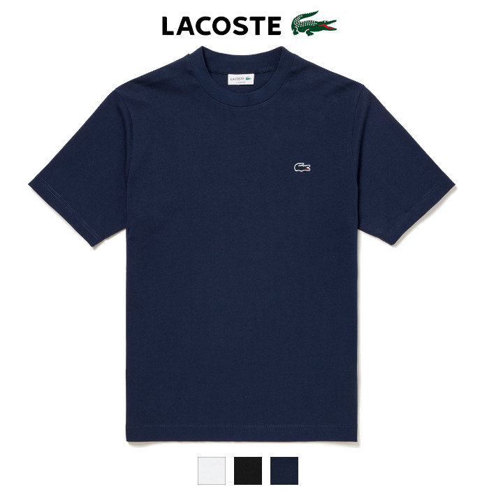 LACOSTE ラコステ Tシャツ 半袖 クルーネック ワンポイント 無地 クラシックフィット (TH5582) メンズファッション ブランド｜ms-sanshin｜04