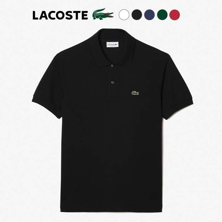 LACOSTE ラコステ ポロシャツ 鹿の子 ワンポイント 日本製 (L1212AL) メンズファッ...