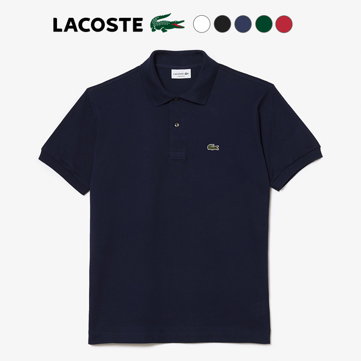 LACOSTE ラコステ ポロシャツ 鹿の子 ワンポイント 日本製 (L1212AL) メンズファッ...