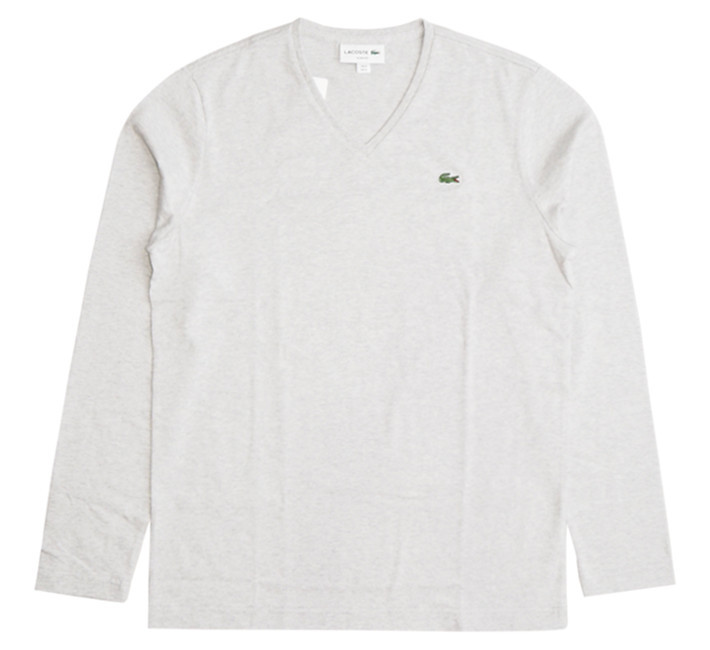 LACOSTE（ラコステ） ロンT Vネック ワンポイント スリムフィット