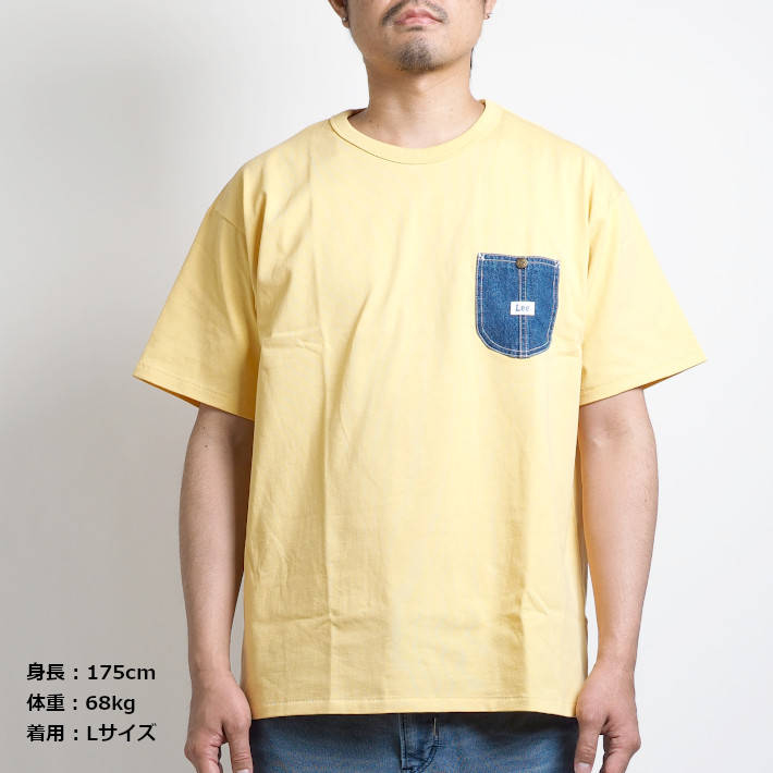 セール LEE リー Tシャツ 半袖 デニムポケット (LT3006) メンズファッション ブランド