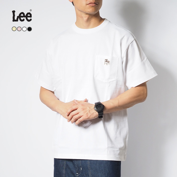 Lee セール リー Tシャツ 半袖 ポケット付き ワンポイント