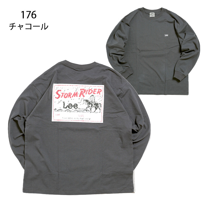 LEE リー ロンT 長袖 オーバーサイズ ストームライダープリント (LT3092-118/LT3092-176) メンズファッション ブランド