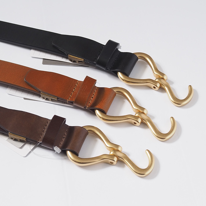 Lee（リー） レザーベルト 本革 30mm フック 牛革 (0120604) メンズ