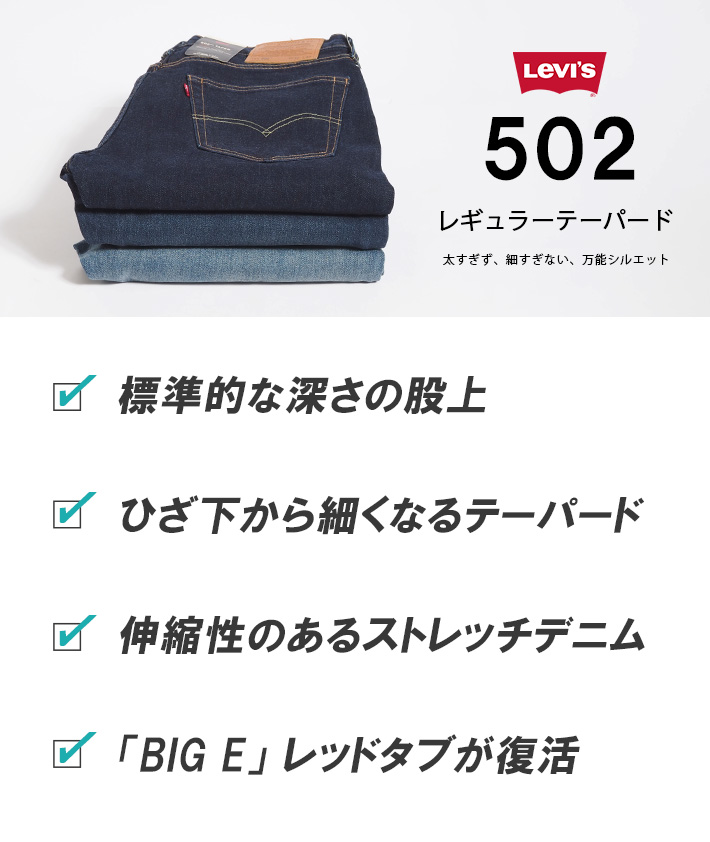 Levis PReMIUM LEVI'S リーバイス 502 レギュラーテーパード ジーンズ