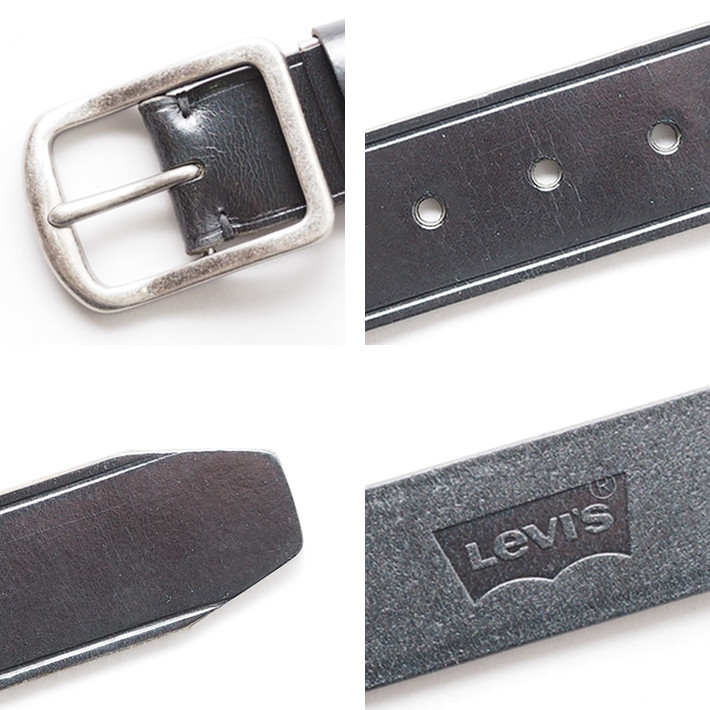 Levi's LEVI'S リーバイス レザーベルト 牛革 ツヤ (15116468