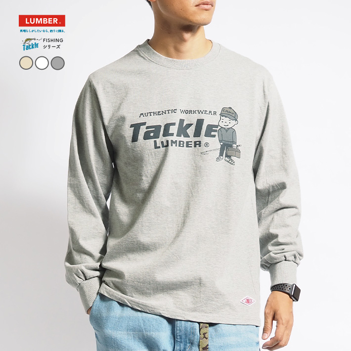 LUMBER ランバー ロンT 長袖 TACKLE 釣り少年 (242539) メンズ