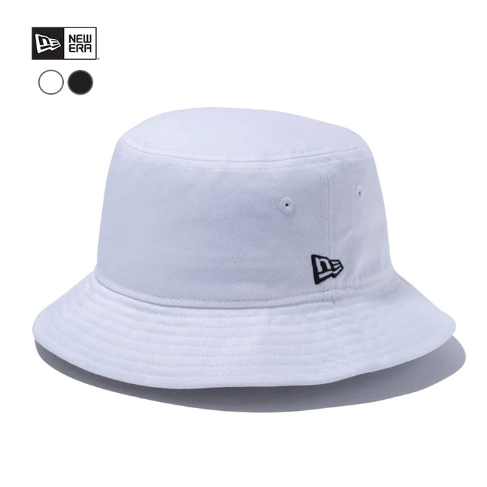 Golficickers ホワイト ハット　バケットハット NEW ERA（ニューエラ） バケットハット バケット01 フラッグロゴ