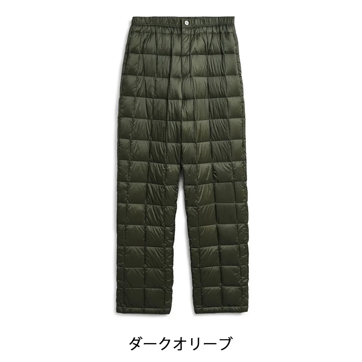 【新品】TAION タイオンエクストラ ダウンパンツ オリーブ　2way M TAION（タイオン） ダウンパンツ 暖パン 軽量 防寒 (TAION-131RS