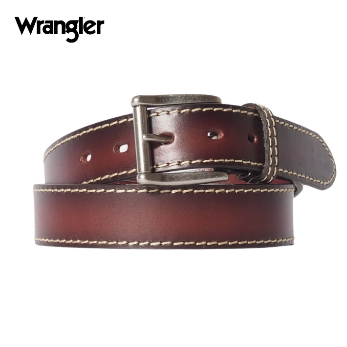 Wrangler（ラングラー） レザーベルト 牛革 日本製 ぼかし 35mm