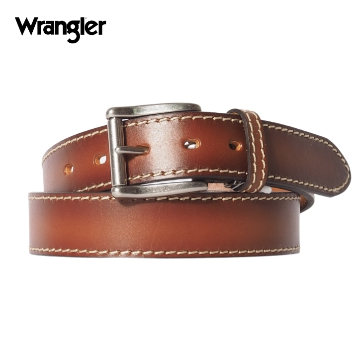 Wrangler（ラングラー） レザーベルト 牛革 日本製 ぼかし 35mm