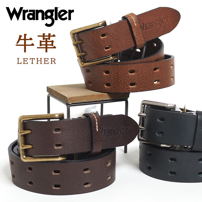 【美品】WRANGLER ラングラー 正規品　高級レザーベルト　極厚本革/牛革 楽天市場】WRANGLER ラングラー レザーベルト 牛革 日本製