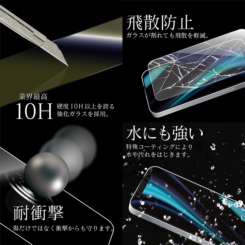 iPhone 12 | Pro ガラスフィルム 液晶保護フィルム GLASS PREMIUM FILM
