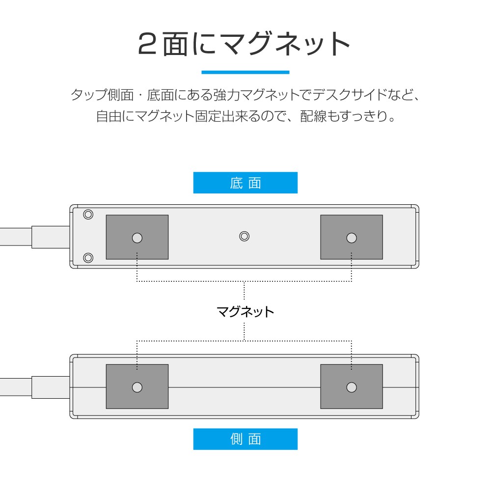 OAタップ 電源タップ 3P 4個口 抜け止めロック 1m マグネット プレゼント ギフト :MS-OT3P401M:LEPLUS SELECT  Yahoo!店 - 通販 - Yahoo!ショッピング