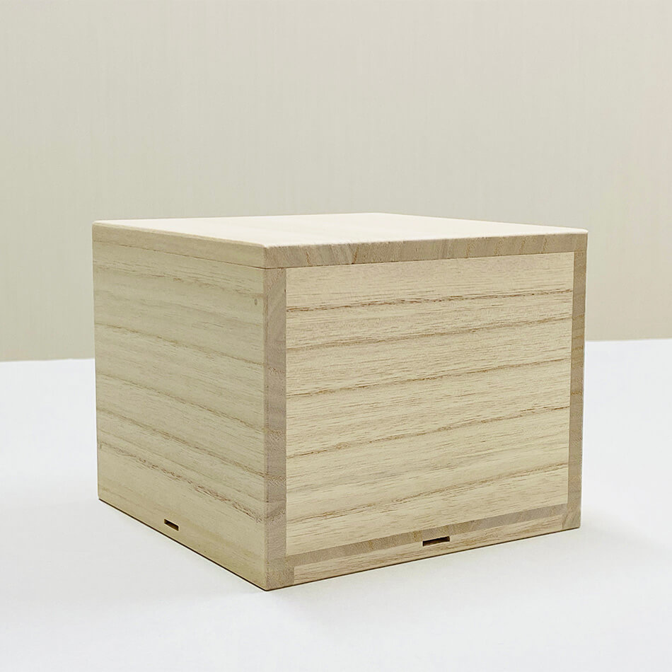 増田桐箱店 桐箱 茶碗用 【小サイズ 幅約14.9cm×奥行約14.9cm×高さ約
