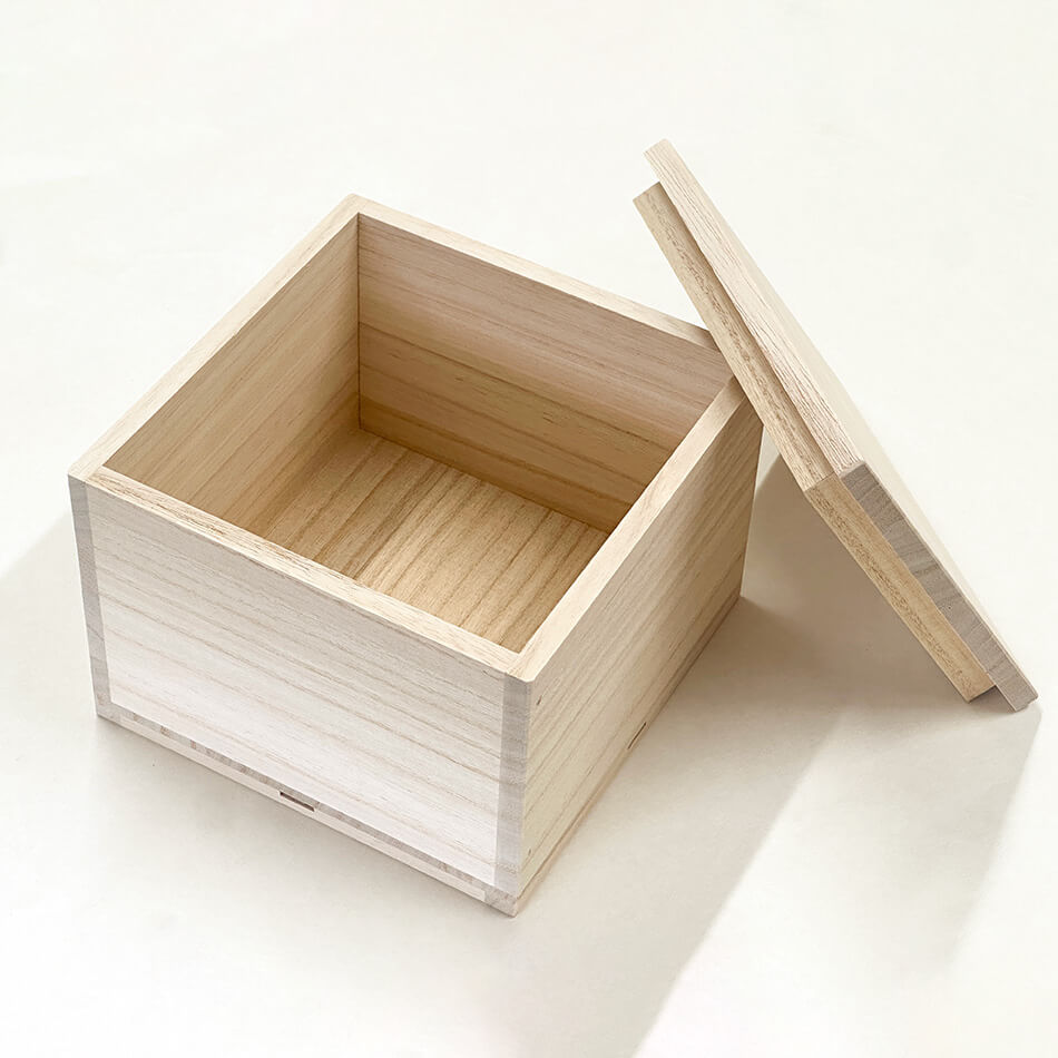 増田桐箱店 桐箱 茶碗用 【大サイズ 幅約16.6cm×奥行約16.6cm×高さ約