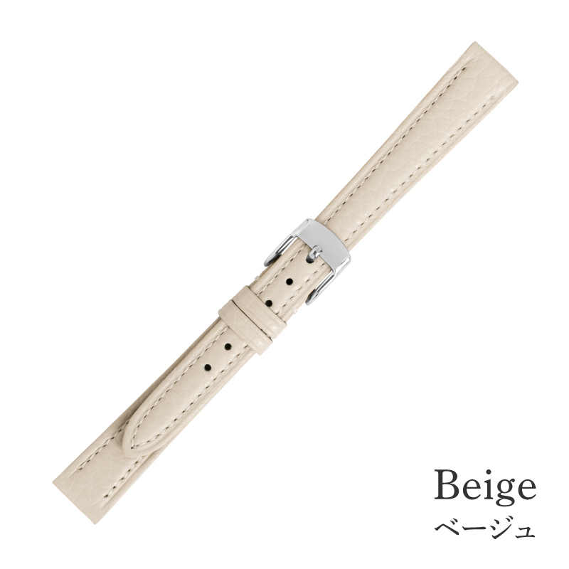本革 イタリアンレザー 12mm 14mm 16mm 18mm 時計ベルト 腕時計 ベルト レディース グレージュ ベージュ ネイビー ピンク 牛革 バンビ 時計バンド BCA065 | BAMBI | 02