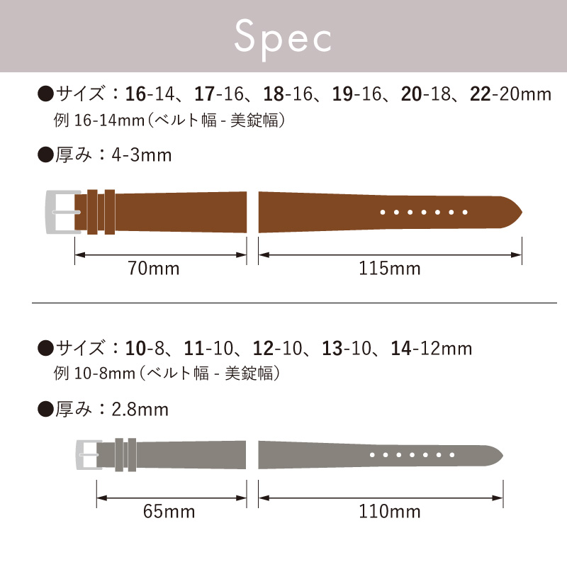 本革 時計ベルト 10mm 11mm 12mm 13mm 14mm 16mm 17mm 18mm 19mm 20mm 22mm 牛革型押し  クイックレバー クリッカー 時計 ベルト メンズ 女性 ルキア BKL040