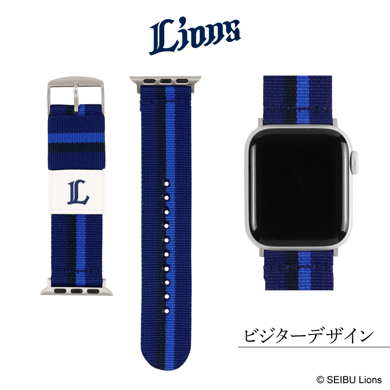 BAMBI アップルウォッチ バンド パ・リーグ 6球団デザイン ファイターズ 楽天イーグルス ライオンズ マリーンズ バファローズ ホークス パリーグ RWL003-004 |  | 06