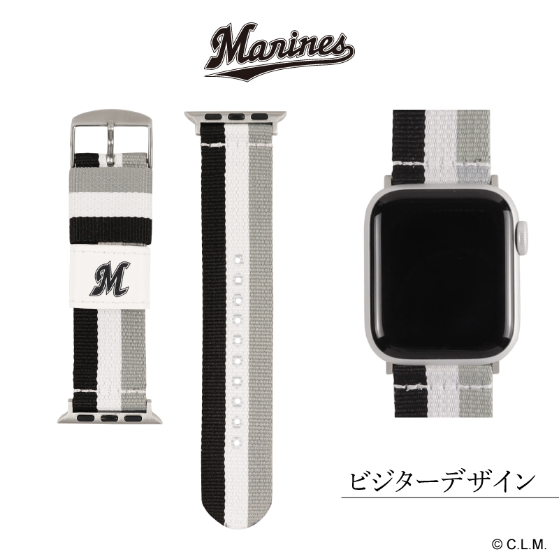 BAMBI アップルウォッチ バンド パ・リーグ 6球団デザイン ファイターズ 楽天イーグルス ライオンズ マリーンズ バファローズ ホークス パリーグ RWL003-004 |  | 08