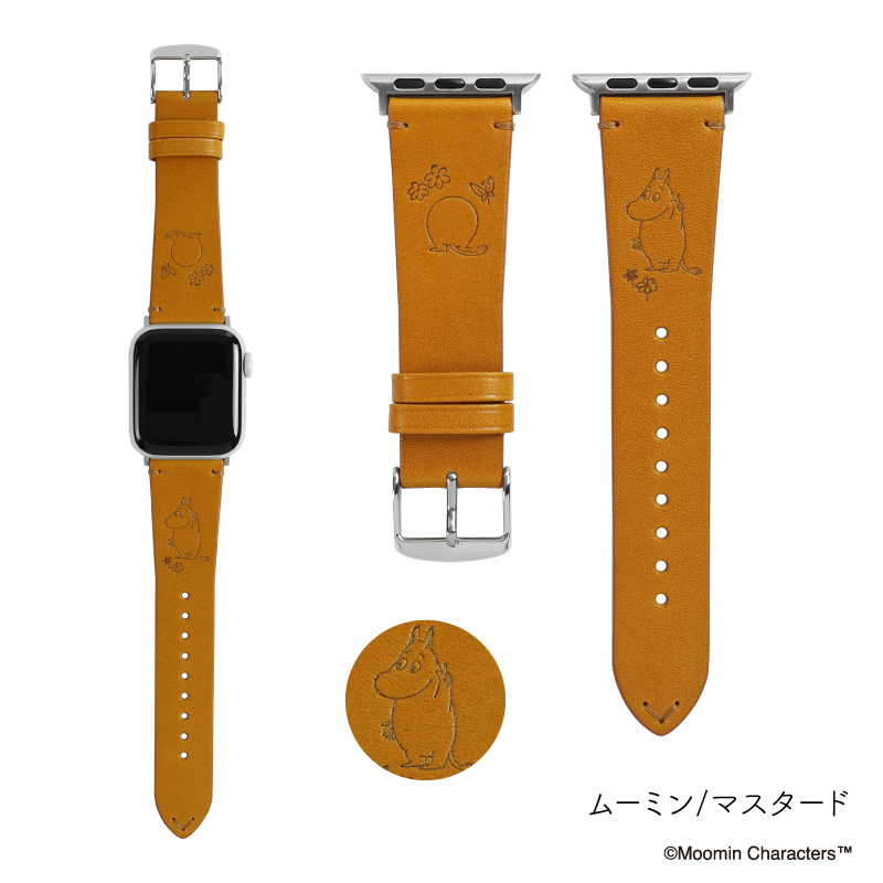 【公式】 ムーミン 栃木レザー アップルウォッチ バンド 革 本革 MOOMIN AppleWatch 41mm 44mm 45mm レディース メンズ ブランド 男性 女性 MOM01 | Apple Watch | 02