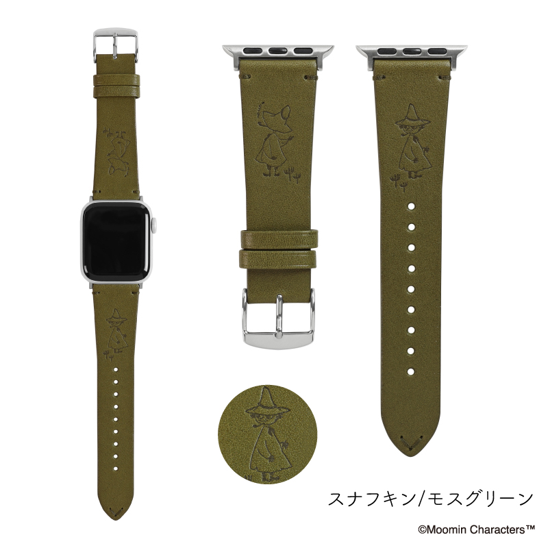 【公式】 ムーミン 栃木レザー アップルウォッチ バンド 革 本革 MOOMIN AppleWatch 41mm 44mm 45mm レディース メンズ ブランド 男性 女性 MOM01 | Apple Watch | 06