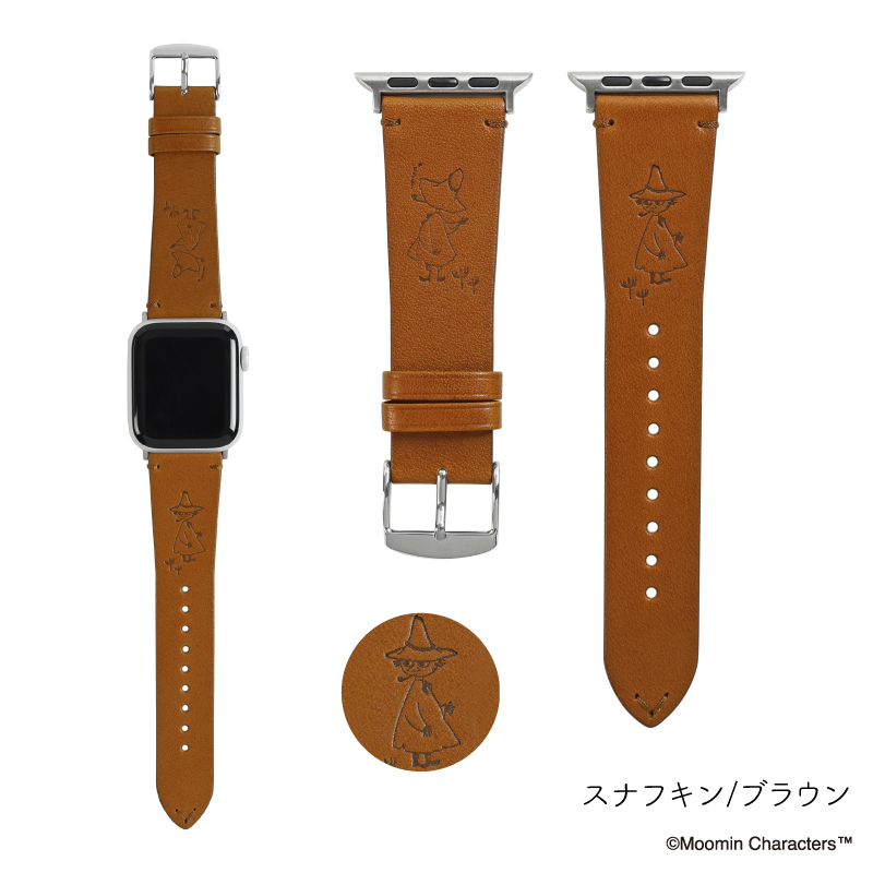 【公式】 ムーミン 栃木レザー アップルウォッチ バンド 革 本革 MOOMIN AppleWatch 41mm 44mm 45mm レディース メンズ ブランド 男性 女性 MOM01 | Apple Watch | 05