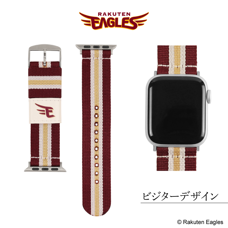 BAMBI アップルウォッチ バンド パ・リーグ 6球団デザイン ファイターズ 楽天イーグルス ライオンズ マリーンズ バファローズ ホークス パリーグ RWL003-004 |  | 04