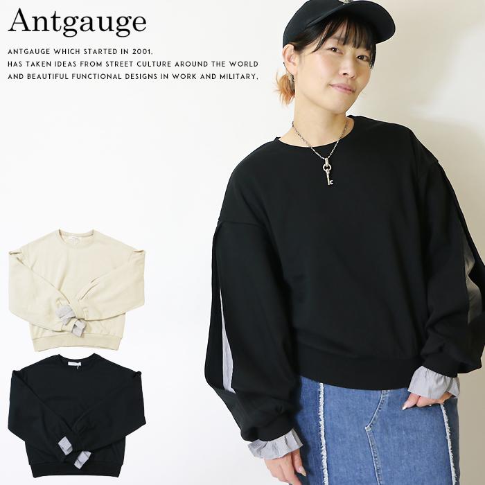 ANTGAUGE（アントゲージ） スウェット トレーナー 切替 異素材 シャツ