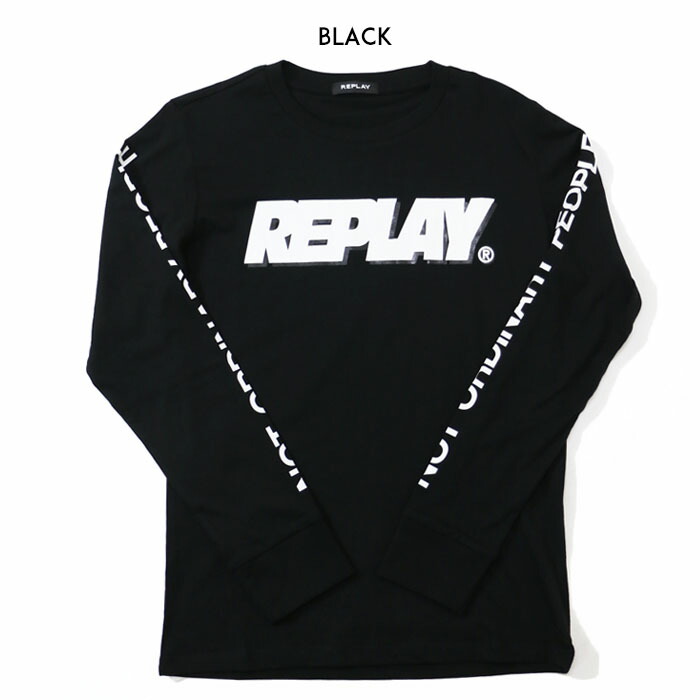 Replay リプレイ y2k スネーク グラフィック ロンT REPLAY（リプレイ） tシャツ 長袖 ロンt プリント ロゴ アメカジ