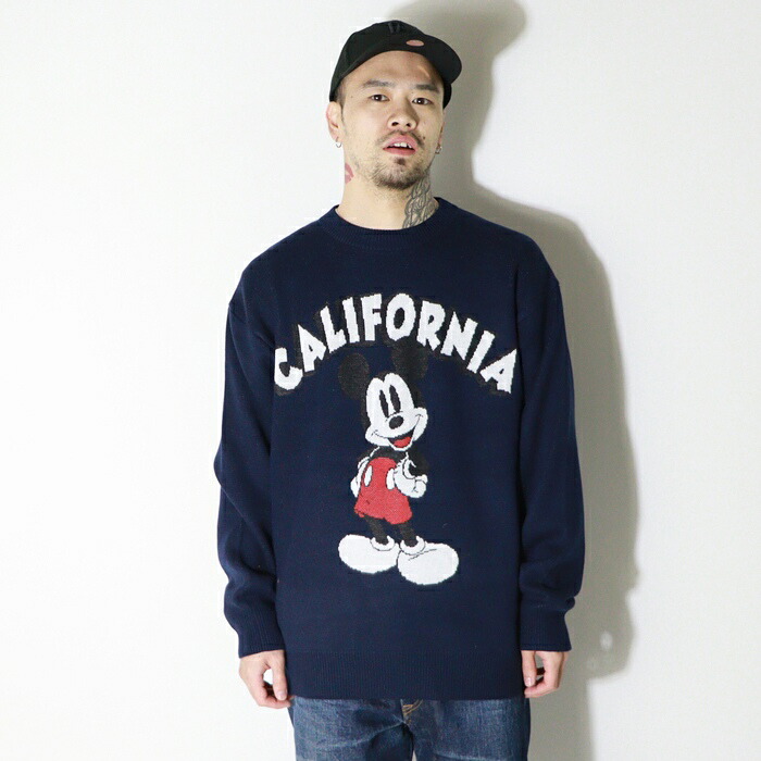 Walt Disney ミッキー ノルディックセーター Amer World The DISNEY Store」ミッキーマウス ノルディック調 クルーネック
