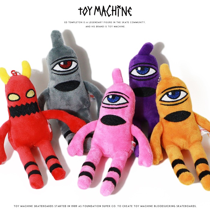 TOY MACHINE（トイマシーン） ぬいぐるみ マスコット キーホルダー