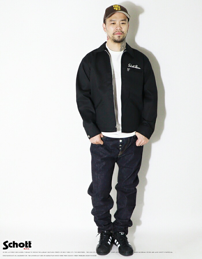 希少3L!! ショット ナイロンツイル トラッカージャケット　美品 schott（ショット）の「SCHOTT：別注ナイロントラッカージャケット