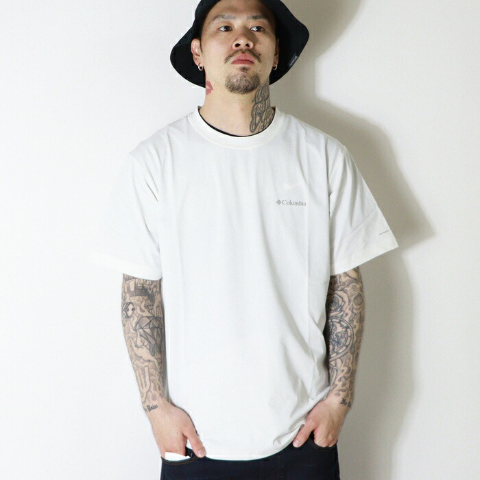 Columbia（コロンビア） tシャツ 速乾 半袖 プリント ロゴ オムニ
