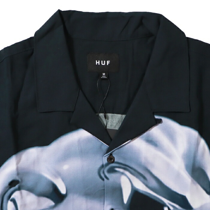 希少　レア　HUF x Godzilla アロハシャツ Mサイズ HUF（ハフ） 半袖シャツ 開襟シャツ アロハシャツ グラフィック
