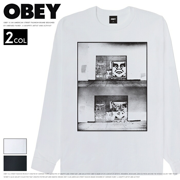 OBEY（オベイ） ロンT 長袖Tシャツ プリント シェパード・フェアリー
