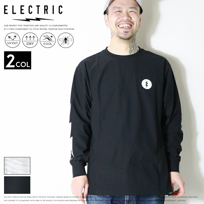 ELECTRIC（エレクトリック） ロンT 長袖Tシャツ プリント 接触冷感