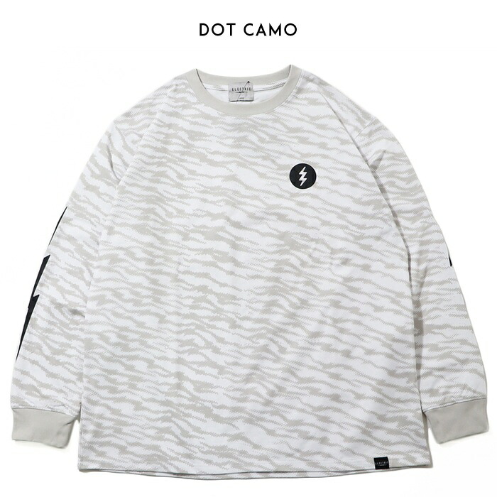 45R/45rpm日本製ブルドッグプリント 長袖 Tシャツ ロンT長袖カットソー ELECTRIC（エレクトリック） ロンT 長袖Tシャツ プリント 接触冷感