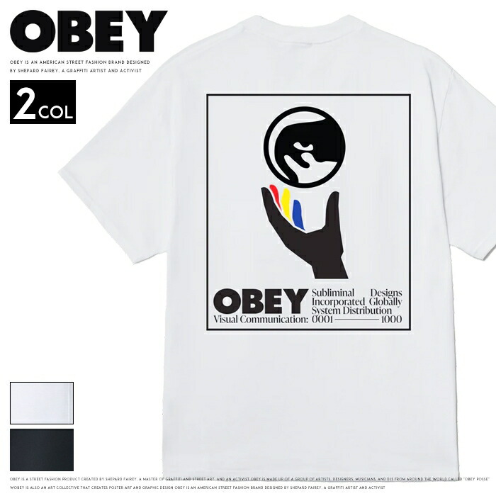 OBEY（オベイ） tシャツ 半袖 プリント シェパード・フェアリー