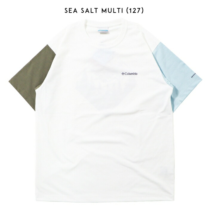 Columbia（コロンビア） tシャツ 速乾 半袖 プリント ロゴ 吸湿速乾性