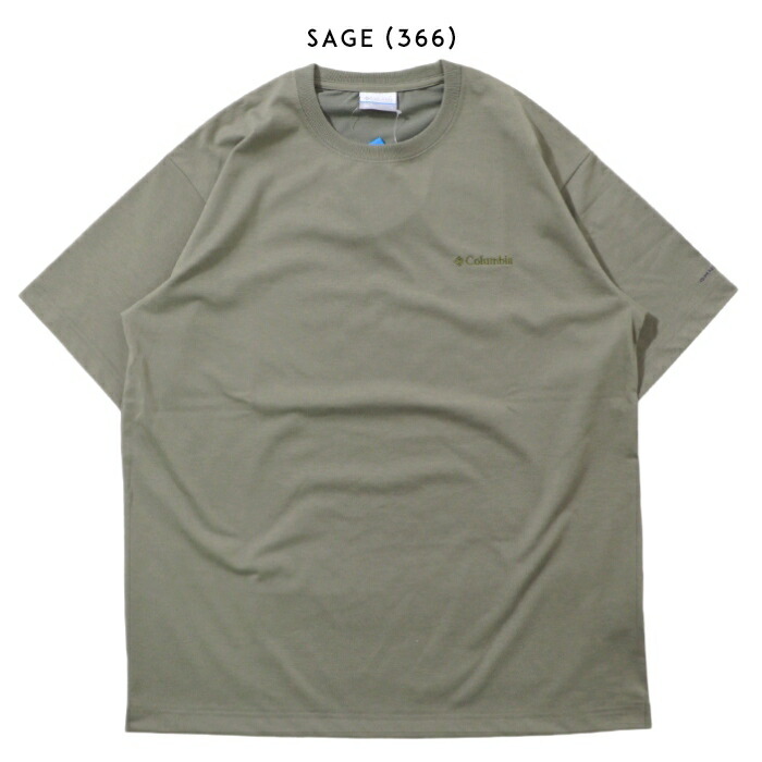 Columbia（コロンビア） tシャツ 速乾 半袖 プリント ロゴ 吸湿速乾性