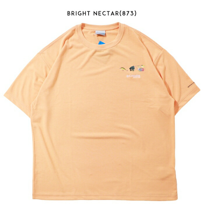 Columbia（コロンビア） tシャツ 速乾 PFG 半袖 プリント ロゴ 吸湿速