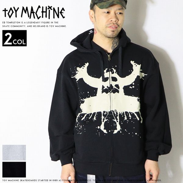 TOY MACHINE（トイマシーン） パーカー スウェット ジップアップ