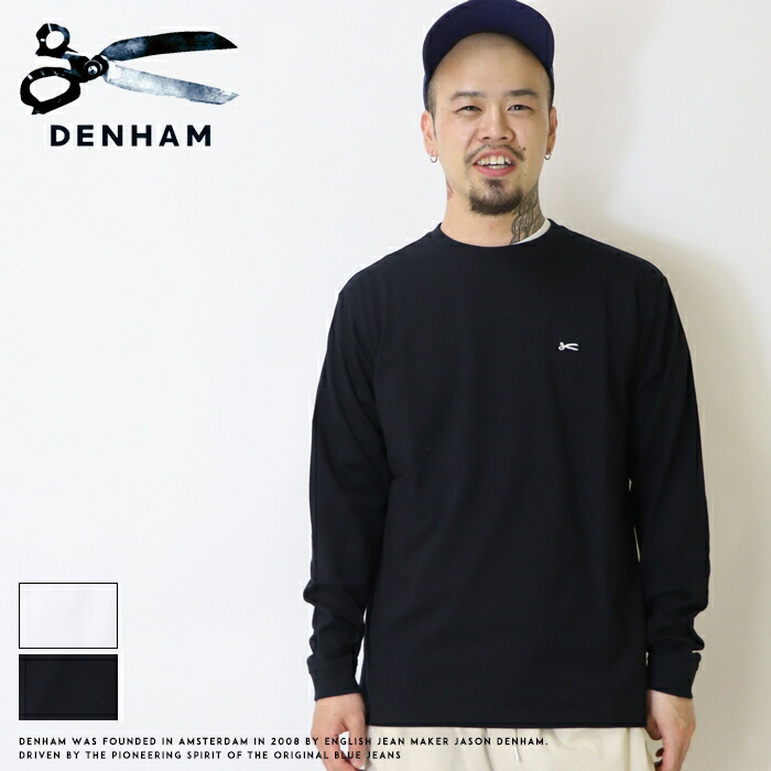 DENHAM（デンハム） DENHAM tシャツ ロンt 長袖 刺繍 ロゴ ワン