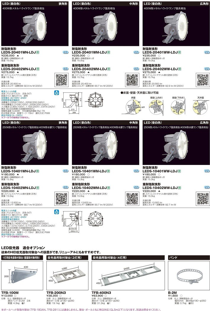 TOSHIBA（東芝） TFB-100M 投光器用架台 1灯用 『TFB100M』 : エムズ