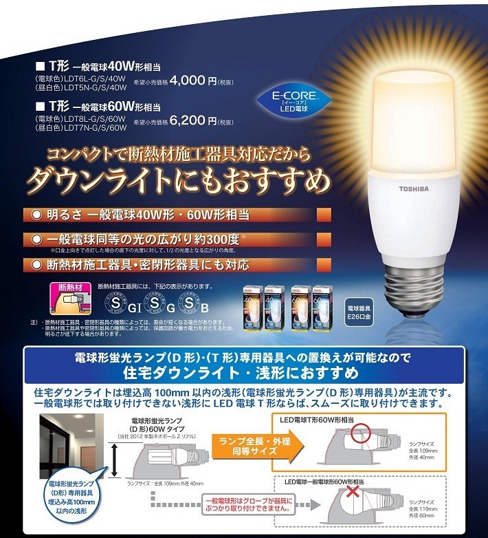 東芝 - 【新品】東芝 LED電球 LDT7L-G/S/60W 10個セットの+spbgp44.ru