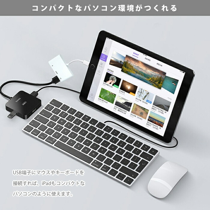 Lightning - USB3.0/HDMIアダプタ