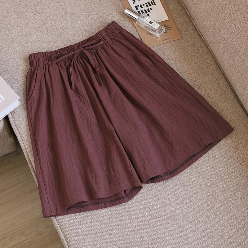 2点8％off ショートパンツ ハーフパンツ レディース 夏 綿麻 リネンパンツ ワイド 薄手 ウェストゴム ゆったり 吸汗 通気性 体型カバー | ブランド登録なし | 10